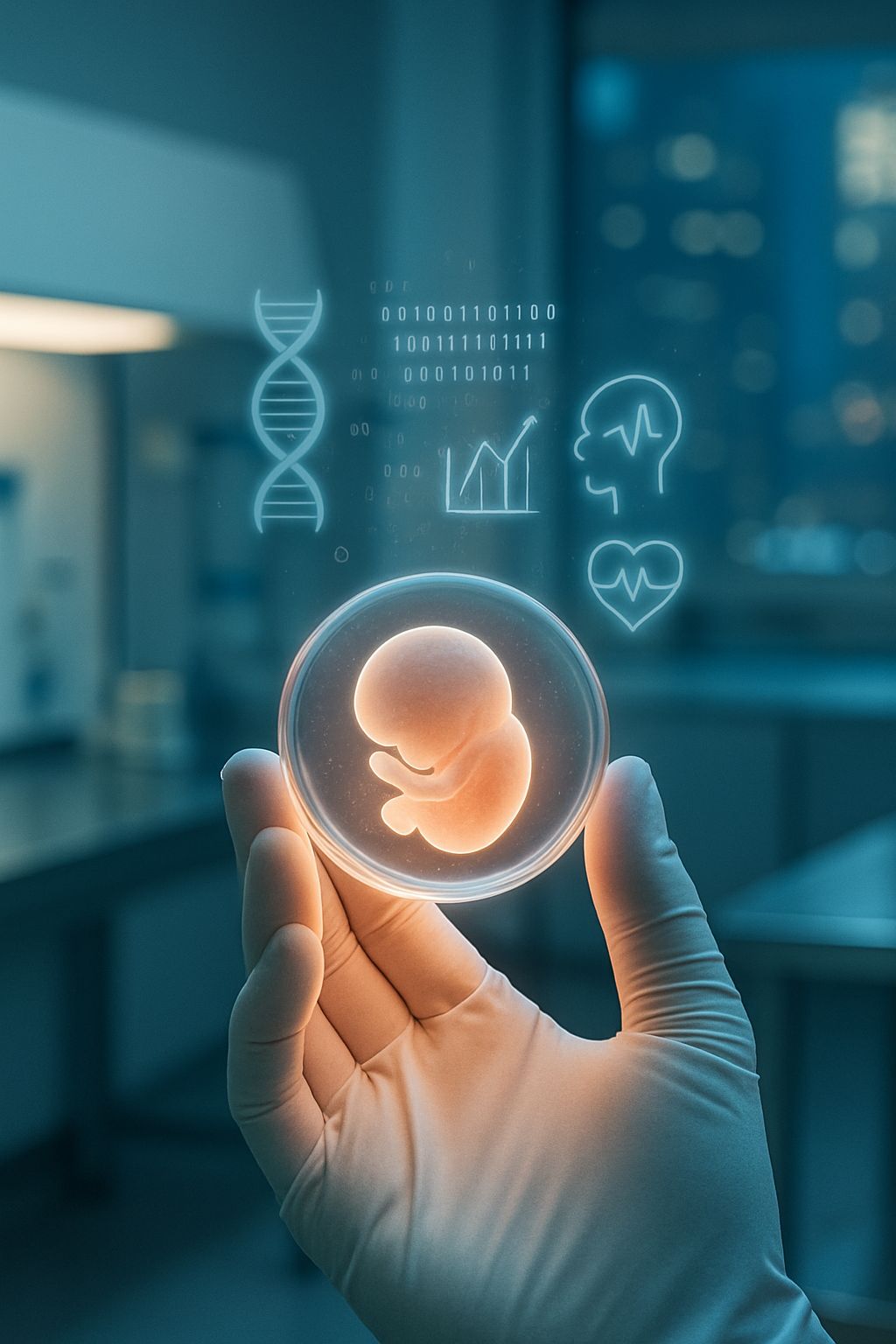 Embryo in a laboratory dish